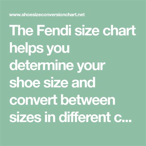 fendi ring size chart|fendi shoe size guide.